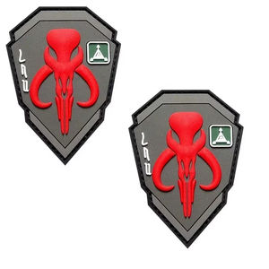 Écusson de vêtements en caoutchouc de silicone 3D personnalisé Velcra pressé chapeau de créateur décoratif insignes en caoutchouc pour vêtements de sac à dos - Product Image 3