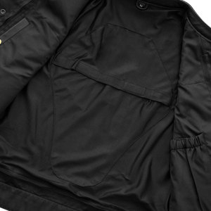 Chaleco acolchado de jinete elegante para hombre, chaleco transpirable de piel de vaca de alta calidad para otoño, chaleco para motocicleta, bolsillos con cremallera, cuello levantado a cuadros - Product Image 6