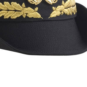 Logo de casquette d'uniforme de cérémonie du fournisseur N-avy de vice-chef de police de cérémonie en gros personnalisé - Product Image 6