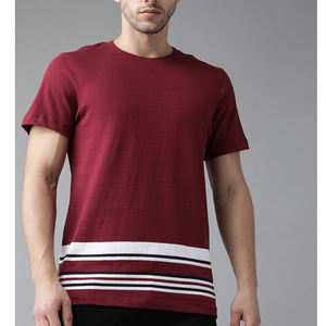 Camiseta informal lisa con cuello redondo para hombres y niños, ropa teñida, de algodón puro, venta al por mayor - Product Image 2