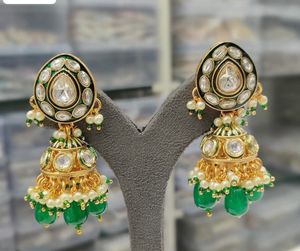Ethnic <b>Jhumka</b> <b>Earrings</b> for Women Traditional Copper and Brass <b>Jhumka</b> with Intricate Design - Product Image 1
