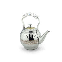 Théière en laiton plaqué argent, ensemble de verres à vin argentés de luxe pour Noël, théière en métal rustique, tasse à café et soucoupe