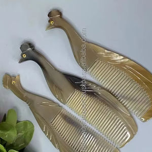 หวีฮอร์นธรรมชาติสำหรับจัดแต่งทรงผมใหม่ที่ดีที่สุดสำหรับเป็นของขวัญคริสต์มาสหวีเขาควายวัวขายส่งจากอินเดีย - Product Image 5