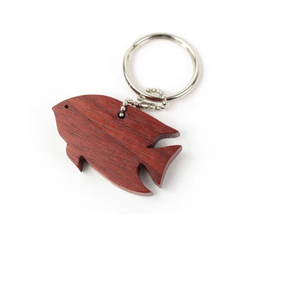 Porte-clés personnalisé de haute qualité en bois et résine classique avec motifs de chien et de panda, de qualité supérieure - Product Image 6