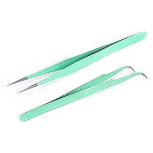 Pince à épiler professionnelle d'extension de cils russe à 90 degrés en acier inoxydable - Product Image 5