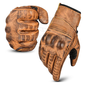 Gants de moto en cuir à doigts entiers Protection des mains Gants de moto Gants de moto respirants - Product Image 1