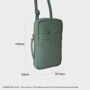 Suave y suntuosa calidad premium Nappa cuero genuino de grano completo teléfono móvil bandolera estilo Vintage proveedor indio superior - Product Image 5