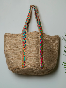 Nouveau Sac à Main Tressé en Jute 2026 – Sacs en Jute Tressés Faits Main avec Motif Floral – Sac Rond en Jute Tressé Personnalisé - Product Image 3