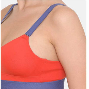 Soutien-gorge de sport respirant pour femmes avec fermeture à glissière Vêtements d'entraînement de fitness solides Logo personnalisé de haute qualité à bas prix Style simple - Product Image 6