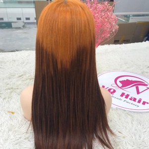 Venta al por mayor cómodo 100% Remy pelucas de cierre de cabello humano recto Natural para el color vietnamita máquina de pelo crudo pelo Doble - Product Image 1