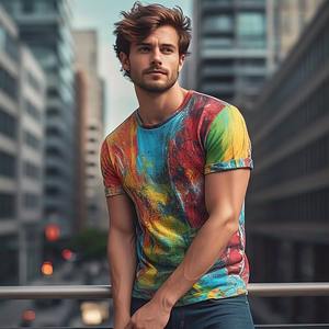 OEM Sublimation T Shirts Hommes Manches Courtes Col Ras du Cou Multi Couleur Tee Shirt Hommes Haute Qualité Sublimé 100% Coton TShirts - Product Image 6