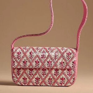 Beaded Stud Bag Geometric Pattern Lady Shoulder Bag Luxury Handmade Seed Bead Purse Fashion Custom Wholesale - Product Image 1