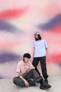 High-quality Summer Trend Street Cotton Solid Color T-shirt Men's T-shirt logo Can <b>Be</b> Customized T-shirt for men - Product Image 4