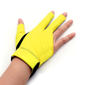 Guantes de Snooker Unisex de Poliéster y Spandex, de Secado Rápido, Transpirables, Ligeros y Antideslizantes, para Billar, Personalizados, de 3 Dedos - Product Image 1