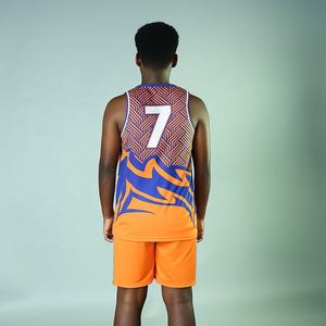 Ropa Deportiva para Exteriores, Conjuntos de Uniformes de Baloncesto 100% Poliéster, Transpirables, Tallas Grandes, Antibacterianos, Sin Mangas, Alta Calidad - Product Image 2