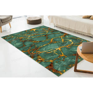 พรมพิมพ์ลาย - พรมลายหินอ่อน, พรมน่ารัก, พรมขนาดใหญ่, พรมหรูหรา, พรมสีเขียว, พรมนุ่มแบบไม่ถักทอ - Product Image 1