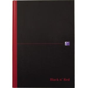 Cuaderno Cuadriculado Oxford DIN A4, 96 Hojas, Negro y Rojo - Product Image 1
