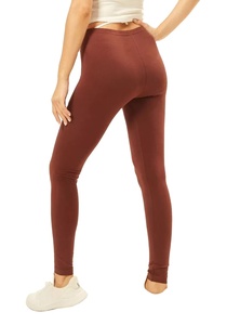 Leggings de yoga taille haute sans couture pleine longueur, couleur unie, en Spandex/Polyester/Nylon, avec taille élastique, pour femme, pantalon de sport à séchage rapide - Product Image 2