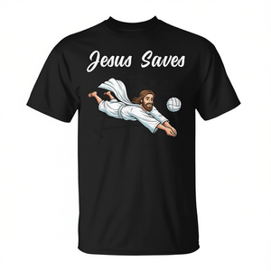 Camiseta de voleibol cristiana para mujer con la imagen de Jesucristo, un testimonio de fe e inspiración - Product Image 2