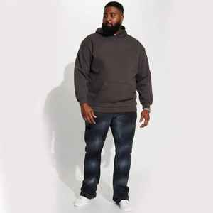 Pantalon de survêtement évasé vintage personnalisé délavé à l'acide pour hommes respirant confortable taille moyenne mélange polyester/coton délavé au soleil en détresse - Product Image 4