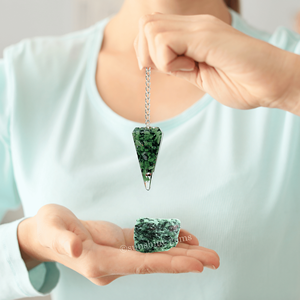 หินอัญมณีกึ่งมีค่าประดับคริสตัลคริสตัลคริสตัลหินโมราแบบ Zoisite - Product Image 3