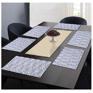 Wholesale High Quality Dining 100% Organic Cotton GOTS Certificate Indian Factory Manufacture Wholesale High Quality Table <b>Mats</b> - Product Image 2