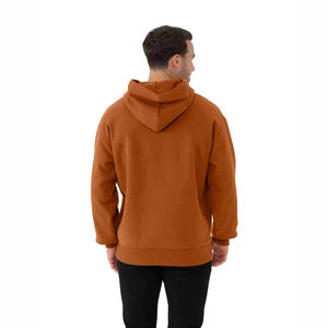 Sudadera con capucha de peso pesado para hombre, diseño de logotipo personalizado, material mezclado de algodón de ajuste regular para invierno - Product Image 4