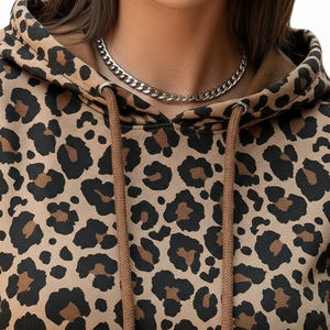 Vêtements décontractés pour femmes Mode Sweat-shirts à manches longues à imprimé léopard Nouvelle mode Vêtements d'hiver pour femmes Sweat-shirt à capuche - Product Image 4
