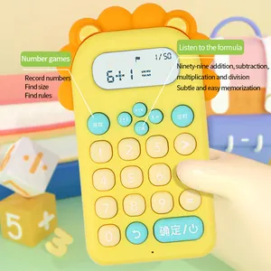 Calculadora infantil tenwin 3010, recarregável, falando com calculadora, para crianças, aprendendo a estudar com jogos e teste