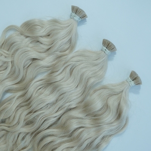 Vietnamese Remy Flat -Tip Human Hair Extensions Blonde Double Drawn Keratin Free No Chemical Processing - Product Image 2