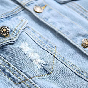 Top Quality 100% Cotton Winter Wholesale Custom Made <b>Men</b> Jeans <b>Jacket</b> Latest Design Cheap Price <b>Men</b> Jeans <b>Jacket</b> - Product Image 4