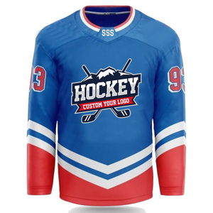 Conjunto de Jersey de hockey sobre hielo en blanco liso hecho a medida OEM diseño al por mayor para adultos desgaste de hockey sobre hielo - Product Image 5