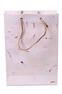 Eco-Friendly Luxury Nature-Saving Shopping Business Promotional Item Customized Size Wild Flower Germination Kraft <b>Paper</b> Bags - Product Image 3