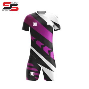 Nouveau design, ensembles d'uniformes de football imprimés par sublimation, ensemble de maillots de football pour équipes de jeunes - Product Image 3
