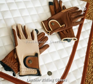 Gants d'équitation en cuir de haute qualité pour hommes Qualité supérieure Style confortable Gants souples d'extérieur Tendance d'utilisation quotidienne parfaite - Product Image 2