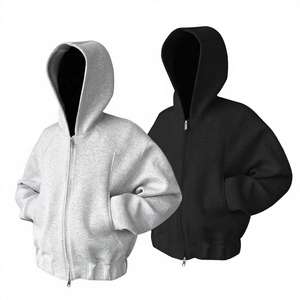 New Style Men's Thermal Pullover Hoodies Sweatshirts 100% Cotton Basics Winter Style Fleece Pakistan OEM Service with puff print - Product Image 4