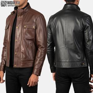 Custom Street Wear 2025 Camuflaje de alta calidad Unisex Manga completa Chaqueta de cuero con logotipo personalizado y color - Product Image 2