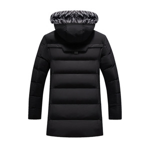Parka d'hiver de haute qualité pour hommes épais chaud coupe-vent vêtements d'extérieur décontractés moyen long manteau veste - Product Image 3