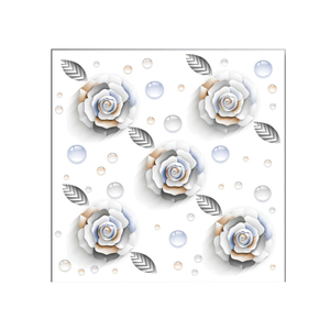 Prêt à expédier des carreaux de céramique au design moderne avec des fleurs 3D et des carreaux de céramique de taille 600X600 MM au fini mat de style de correspondance de livre - Product Image 1