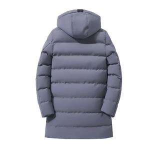 Vêtements d'hiver chauds pour hommes, longs vêtements d'extérieur à capuche épais, mi-longs à capuche, manteau chaud pour hommes, veste d'hiver à la mode - Product Image 4