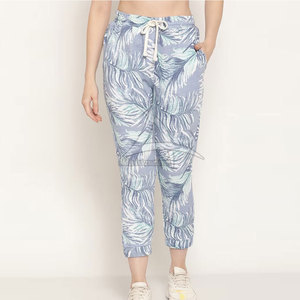 Factory Direct Sale Plus Size Women's <b>Trouser</b> Winter Mid Waist Flat Breathable Quick Dry Eco-Friendly 100% Cotton Casual Workout - Product Image 1