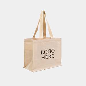 <b>Medium</b> Stiffened Juco <b>Bag</b> with Cotton Jute Fabric Long Rope Handles for Advertising Daily Use As a <b>Gift</b> Screen Printing Pattern - Product Image 3