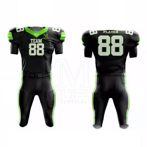 Uniforme de fútbol americano de secado rápido de alta calidad, ropa deportiva de Color sólido hecha a medida, talla XL, estilo superior transpirable y elegante - Product Image 1