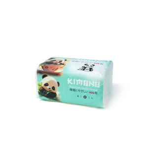 Vente flash Panda Logo personnalisé Marque 2ply Blanc Nettoyant pour mouchoirs en papier biodégradable pour le visage Fabricant de papier de soie en bambou - Product Image 5