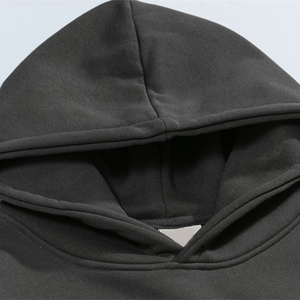 Pullover Hoodie Winter Cotton Polyester Sweatshirt Embossed Logo Custom 3D Puff Print Men's Fleece Hoodie - Product Image 6