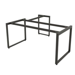 Pieds de table industriels en fer pour table en L 25x50, pieds de banc en fer robustes pour salle à manger et usage hospitalier, assemblage requis - HCRT014 - Product Image 2
