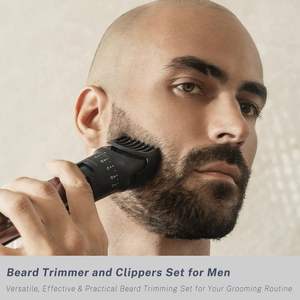 Tondeuse à Cheveux Portable Tout-en-un pour Hommes, Kit de Toilettage Barbe et Cheveux, Rasoirs à Lames Ajustables pour Visage et Tête - Product Image 6
