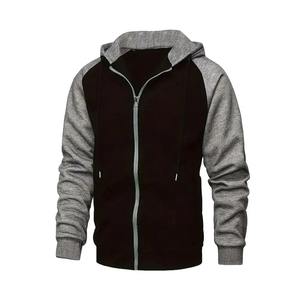 Printemps automne hommes veste à glissière polaire couleur correspondant sweats à capuche décontractés cordon poche zippée sweats hommes vêtements de sport manteaux - Product Image 6
