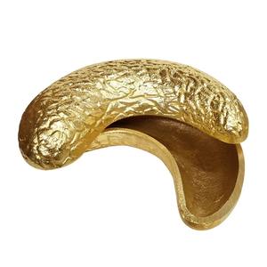 Encantador tazón pequeño inspirado en nueces, caja de nueces de frutas secas de metal sólido, tazón de almendras de anacardos con tapa de metal - Product Image 6