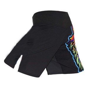 Short de combat MMA personnalisé de qualité supérieure avec impression graphique sur panneau latéral Short MMA en polyester durable avec fermeture à la taille Velcro en meilleure vente - Product Image 5